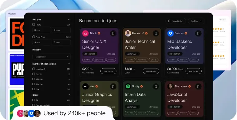 Freelancers collaborating